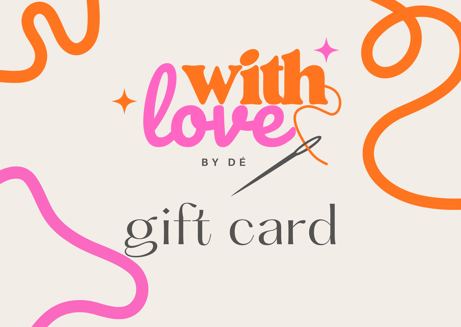 Gift Card With Love by Dé